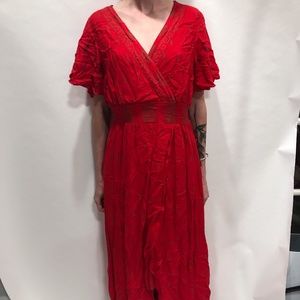Gorgeous Long Red Flowy Dress